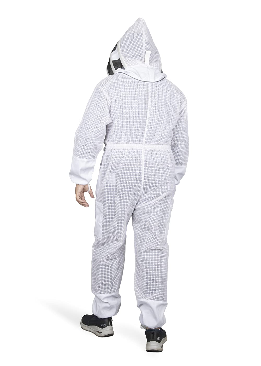 Ultra Breeze Premium 3 Layer White Mesh Beekeeping Suit with Fencing Veil