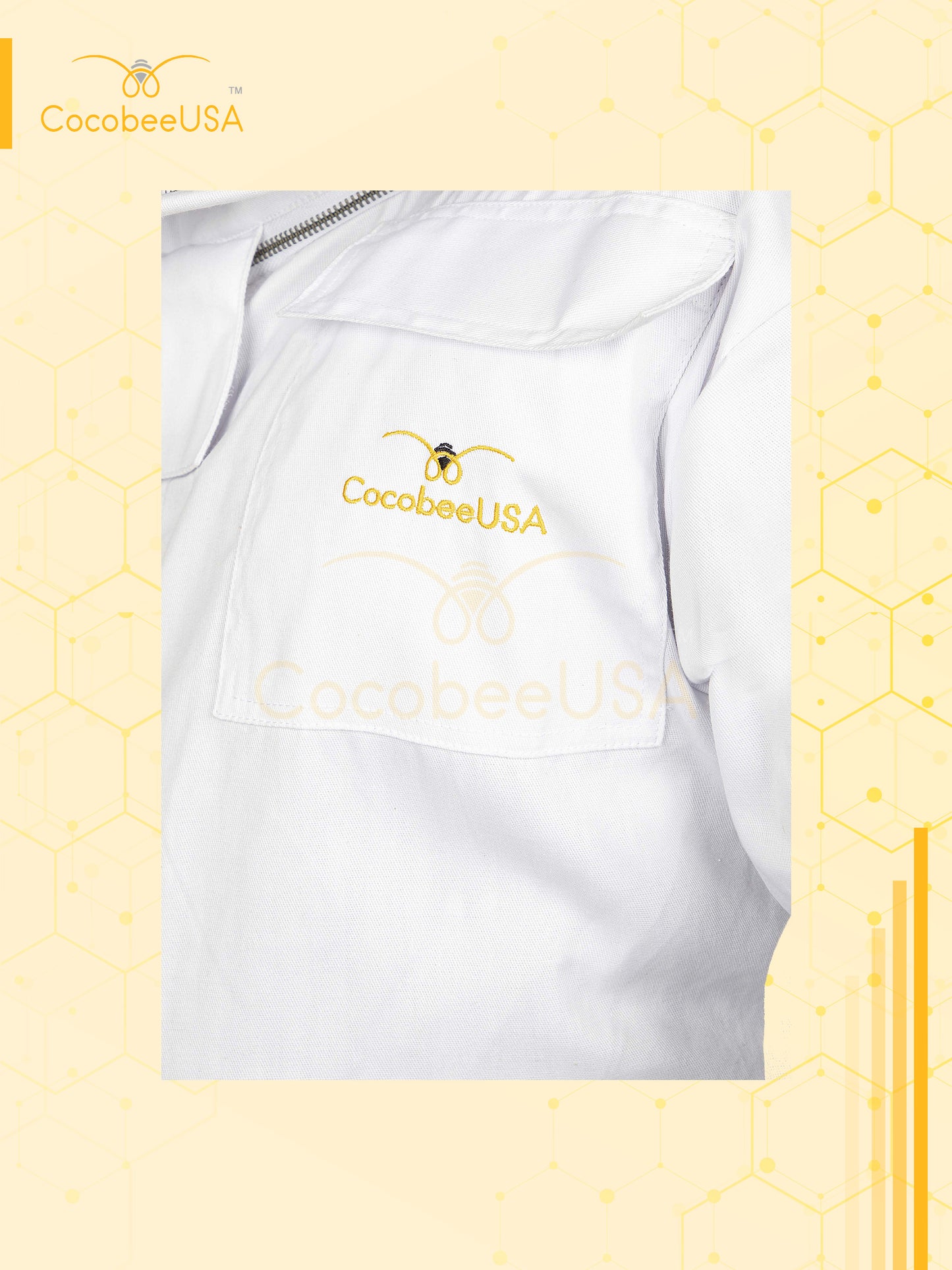 Professional Beekeeping Cotton Suit White Fencing Veil